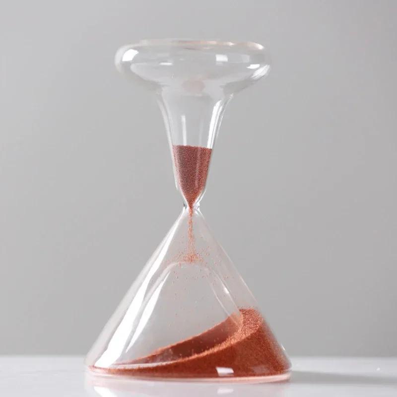 

Creative Glass Sand Clock Design Wine Glass Shape Beautiful Hourglass 5 Minute Timer Clessidra Desk Decor Living Room Ornaments (Brown,5min) коричневий