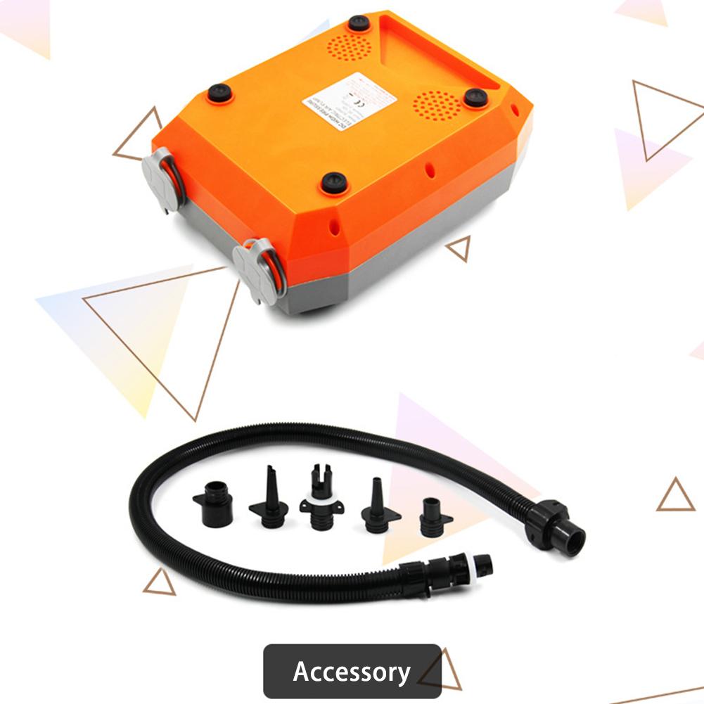 20psi Electric Air Pump High Pressure Air Compressor With 6pcs Nozzles For Kayak Boat Swimming Pool Air Cushions