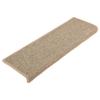 VidaXL Tapis d'escalier 15 pièces 65 x 21 x 4 cm Beige foncé Bord rectangulaire 326908