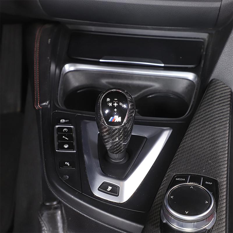 For BMW M3 F80 2014-2019 Real Carbon Fiber Car Gear Shift Shift Lever Decoration Gear Handle Cover Interior Accessories