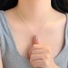 Colorful Stone Pendant Personalized and Versatile Daily Literary Style Niche Design Collarbone Chain