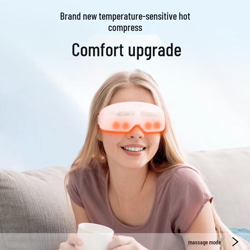 SKG E4 Pro Eye Massager with Heat and Bluetooth CN Plug (adapter Included)