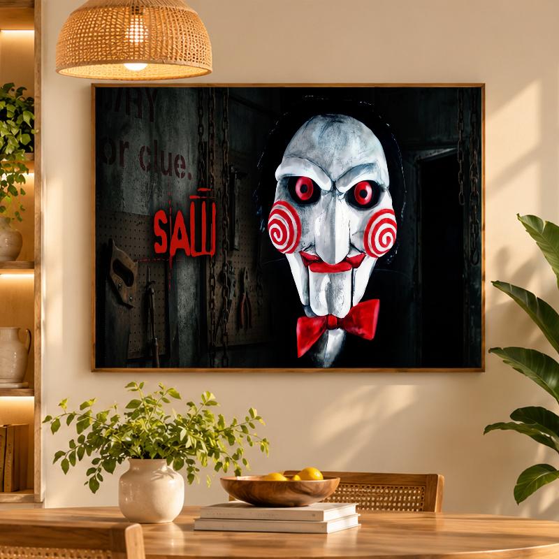 5D Diamond Painting Saw Billy the Puppet DIY Full Drill Diamond Art Kit Home Decoration