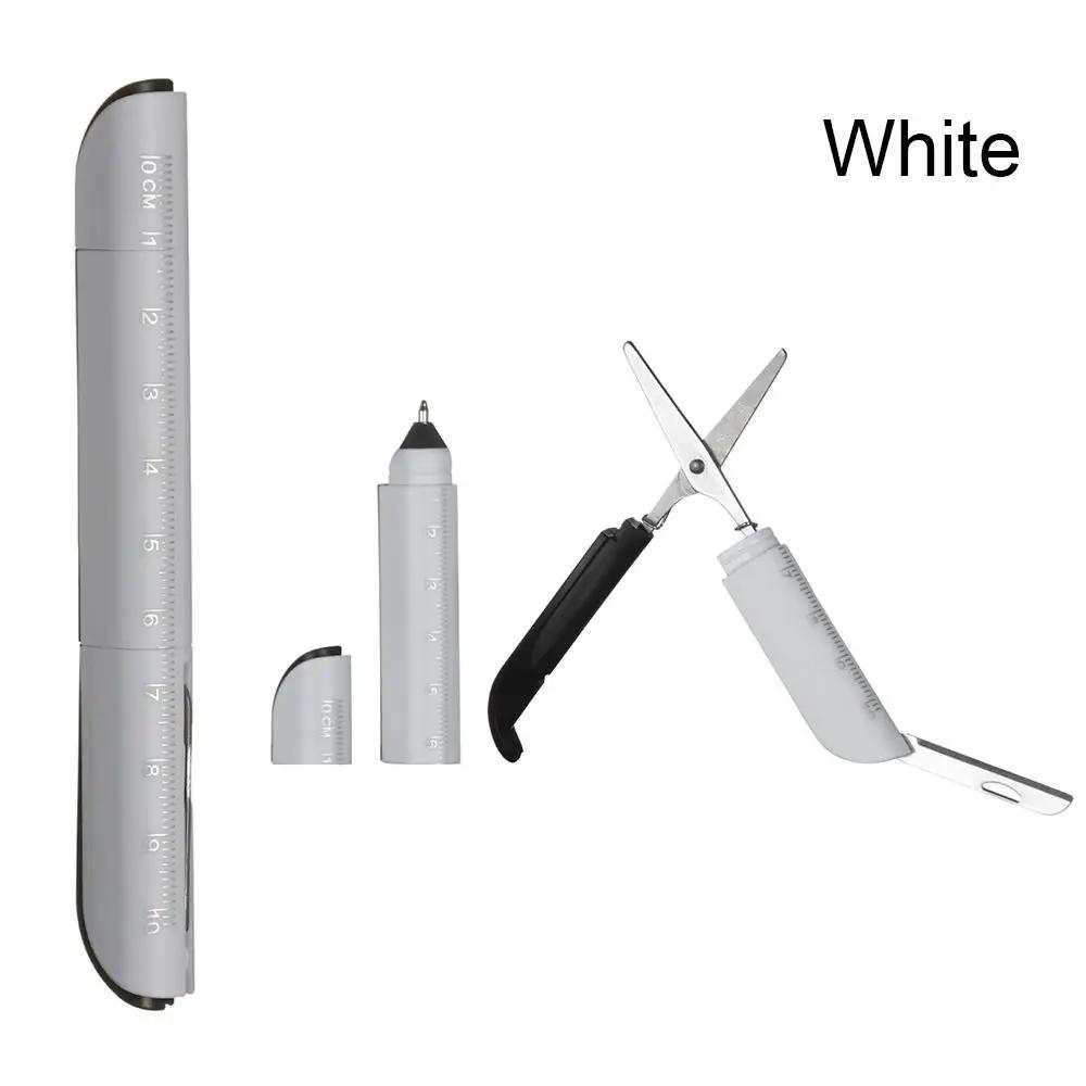 Creative Plastic School Office Supplies Ruler Ballpoint Pen Multifunction Signature Ballpen