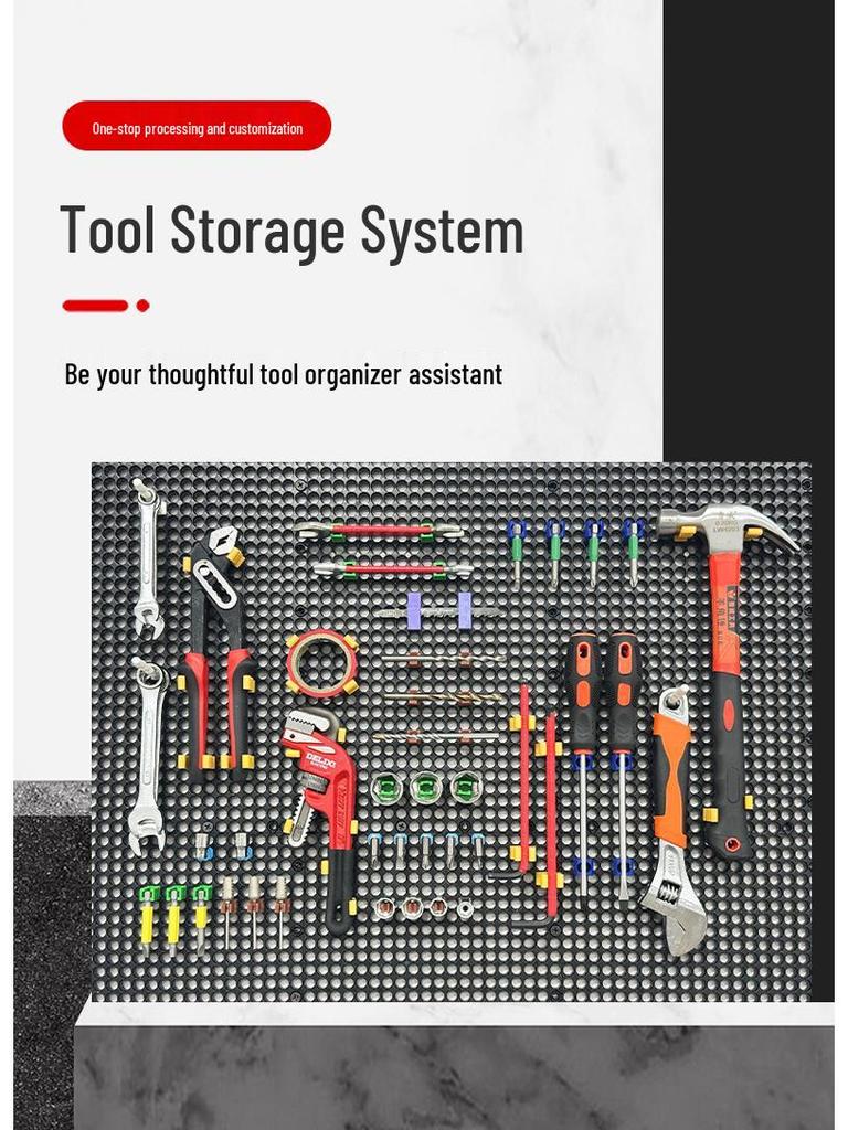 Universal Pegboard Tool Rack: Hardware Hanging Board & Display Shelf for Auto Repair