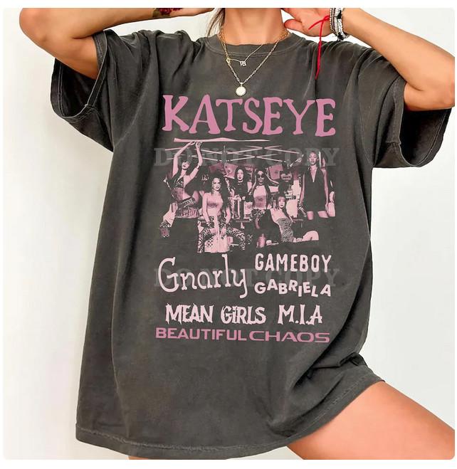 Katseye Music Shirt Katseye Kpop Graphics Shirt Katseye Beautiful Chaos Shirt Unisex T-Shirt L