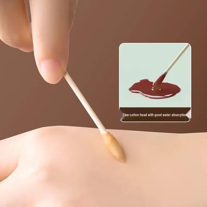 Camellia Double-Ended Bamboo Cotton Swabs