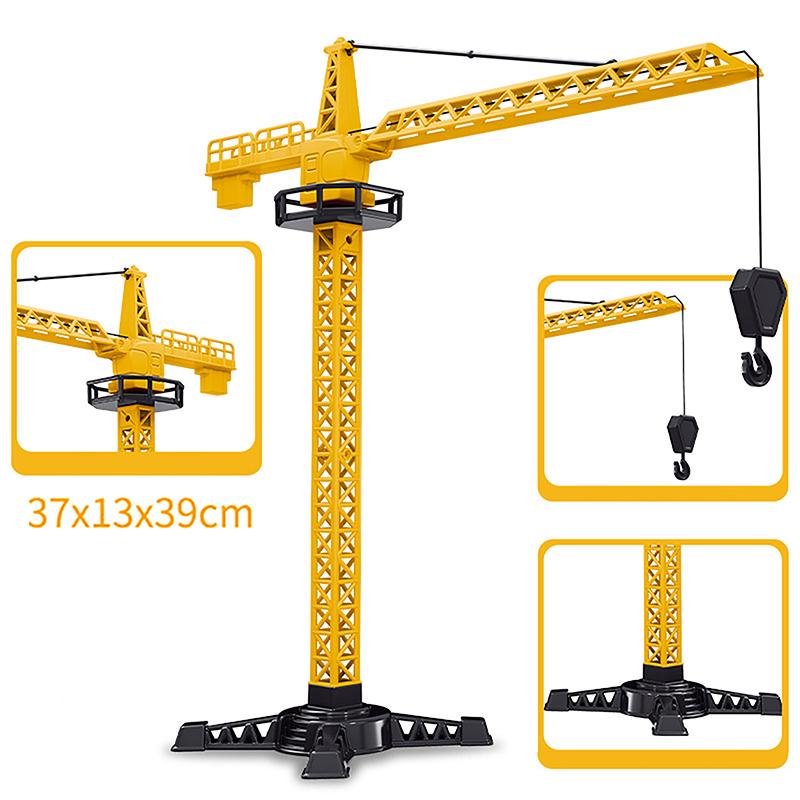 Pentru Băieți Cadou Plastic Inginerie Turnat sub Presiune Macara Turn Model Clasic Vehicul de Construcție Încărcător Tractor Excavator Jucării