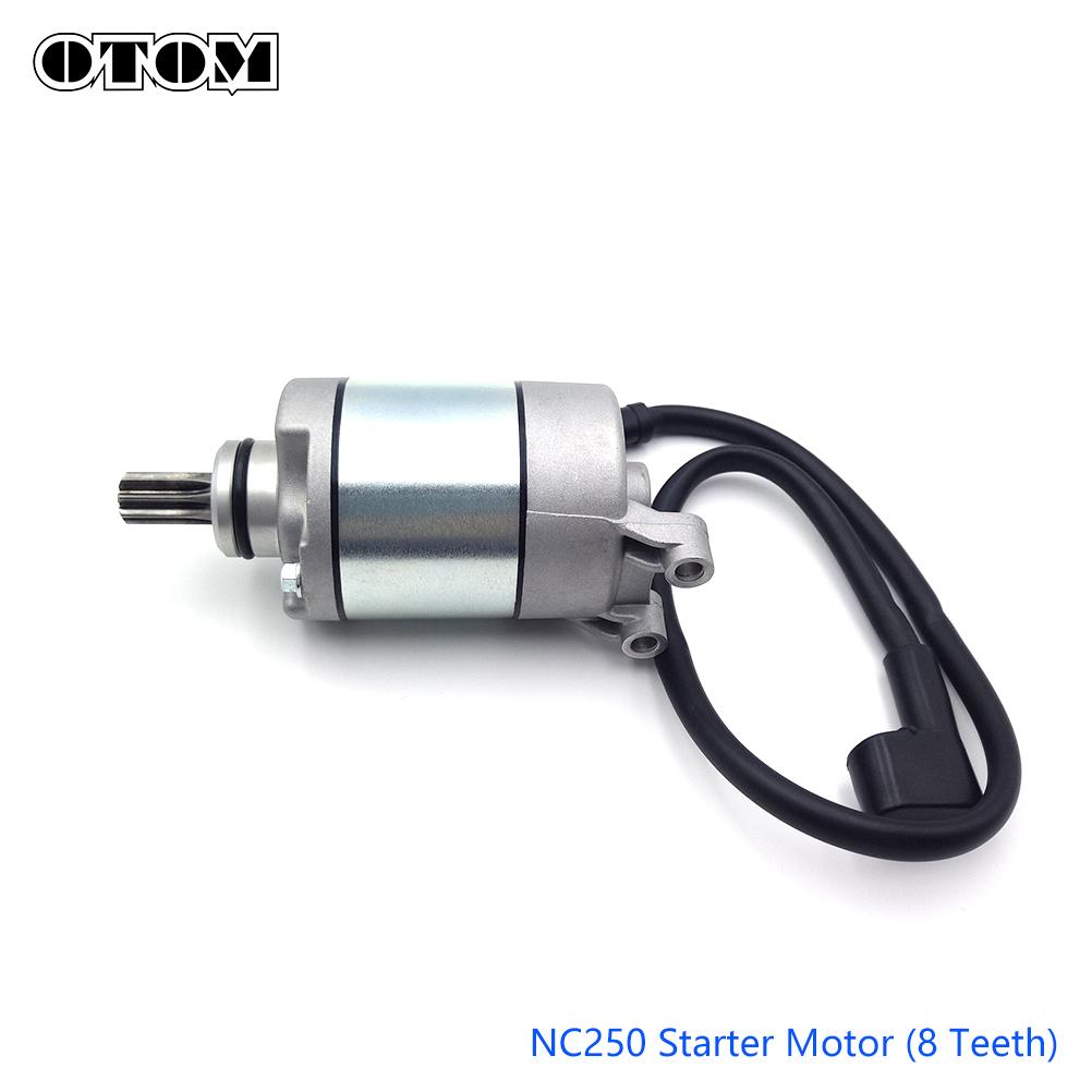 OTOM 8/9 Teeth Motorcycle Electric Starter Motor Start Engine For ZONGSHEN NC250 NC250S NC300S NC450 AVANTIS ENDURO MOTOLAND GR