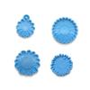 4Pieces Flower Keychain Silicone Mold Glossy Sunflower Resin Mold Keychain Pendant Epoxy Resin Casting Mold with Hole