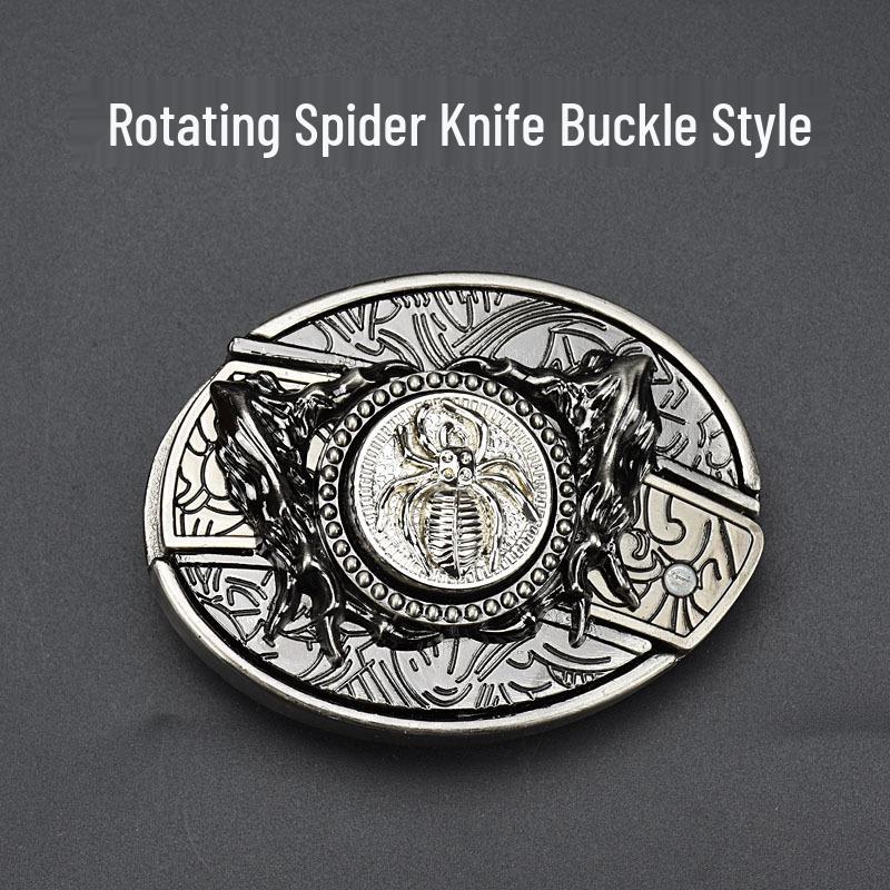 Men's Casual Punk Alloy Knife Buckle Belt