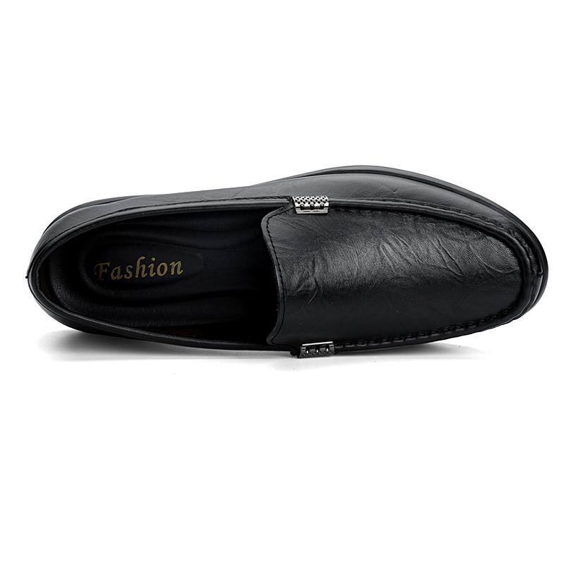 High Quality Formal Leather Men Dress Shoes Breathable Mens Casual Shoes Italian Luxury Brand Lace-Up Non-slip Men Driving Shoes