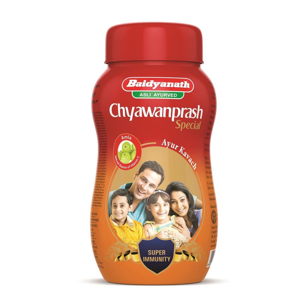 Baidyanath Asli Ayurved Chyawanprash Special 500 g X Pack of 2 Natural Immunity Booster Herbal Energy Stamina