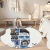 Messi Round Floor Rug Suitable for Playrooms Living Rooms Dining Room Game Room Anti-slip Round Rug Decorate Offices Perfect Gift for Women Men