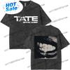 Washed Singer Tate Mcrae Album So Close To What Miss Possessive 2025 World Tour T Shirts Men's Women Fashion Oversized Black