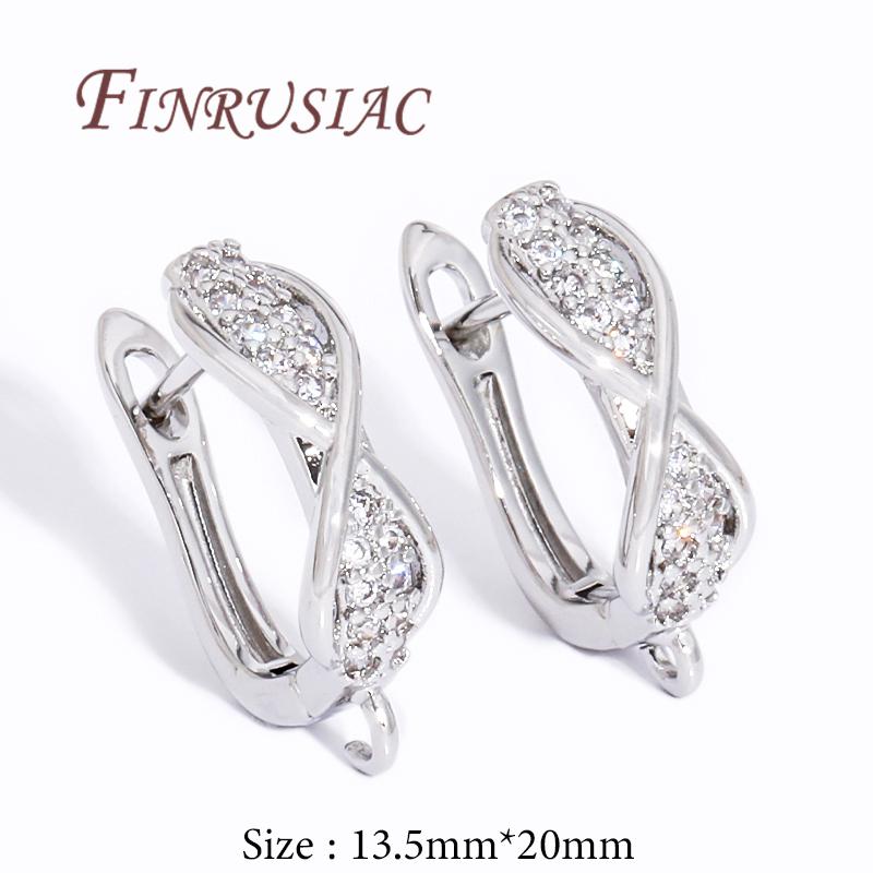 Accessories For Earrings 18K Gold Plated Earring Hooks Shvenzy Earwires Fasteners For Earrings,DIY Women's Jewelry Making