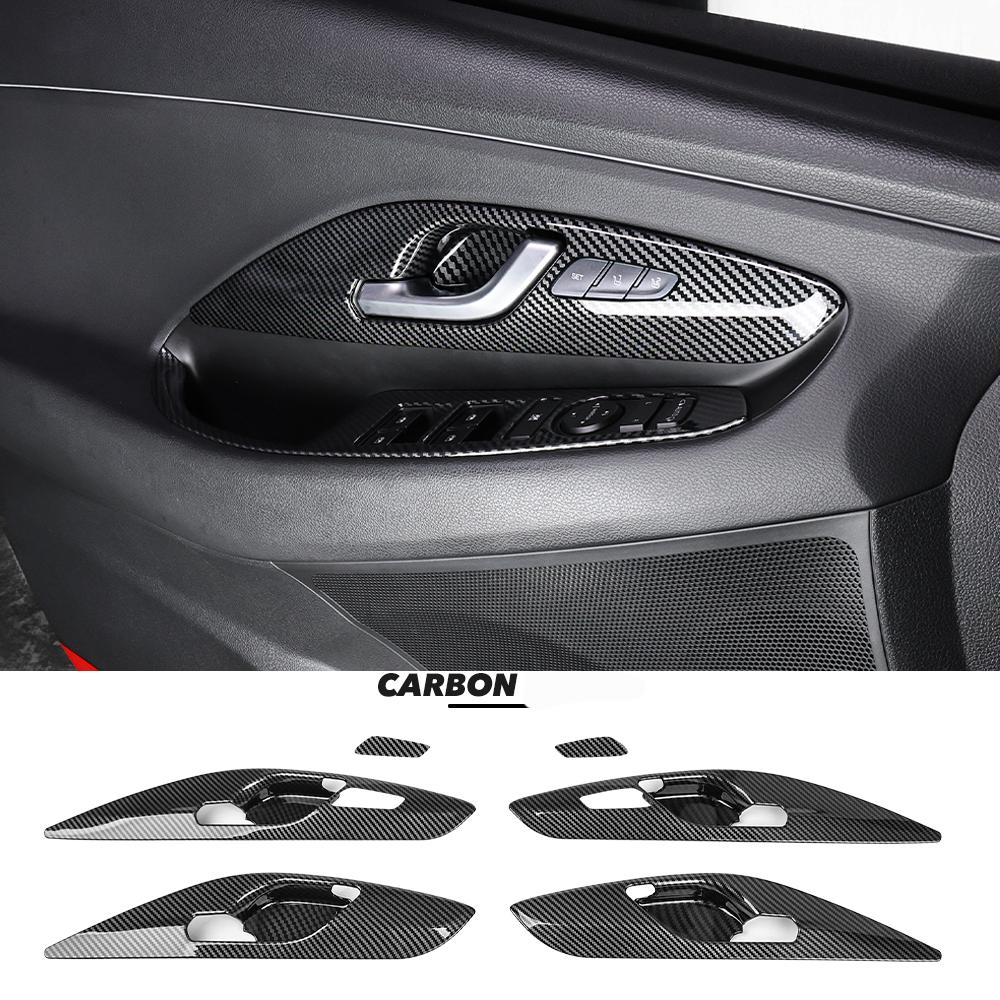 4PCS For Hyundai I30/ I30N 2017-2025 Left-hand Drive Interior Accessories Auto Interior Mouldings Inner Door Handle Cover Trim