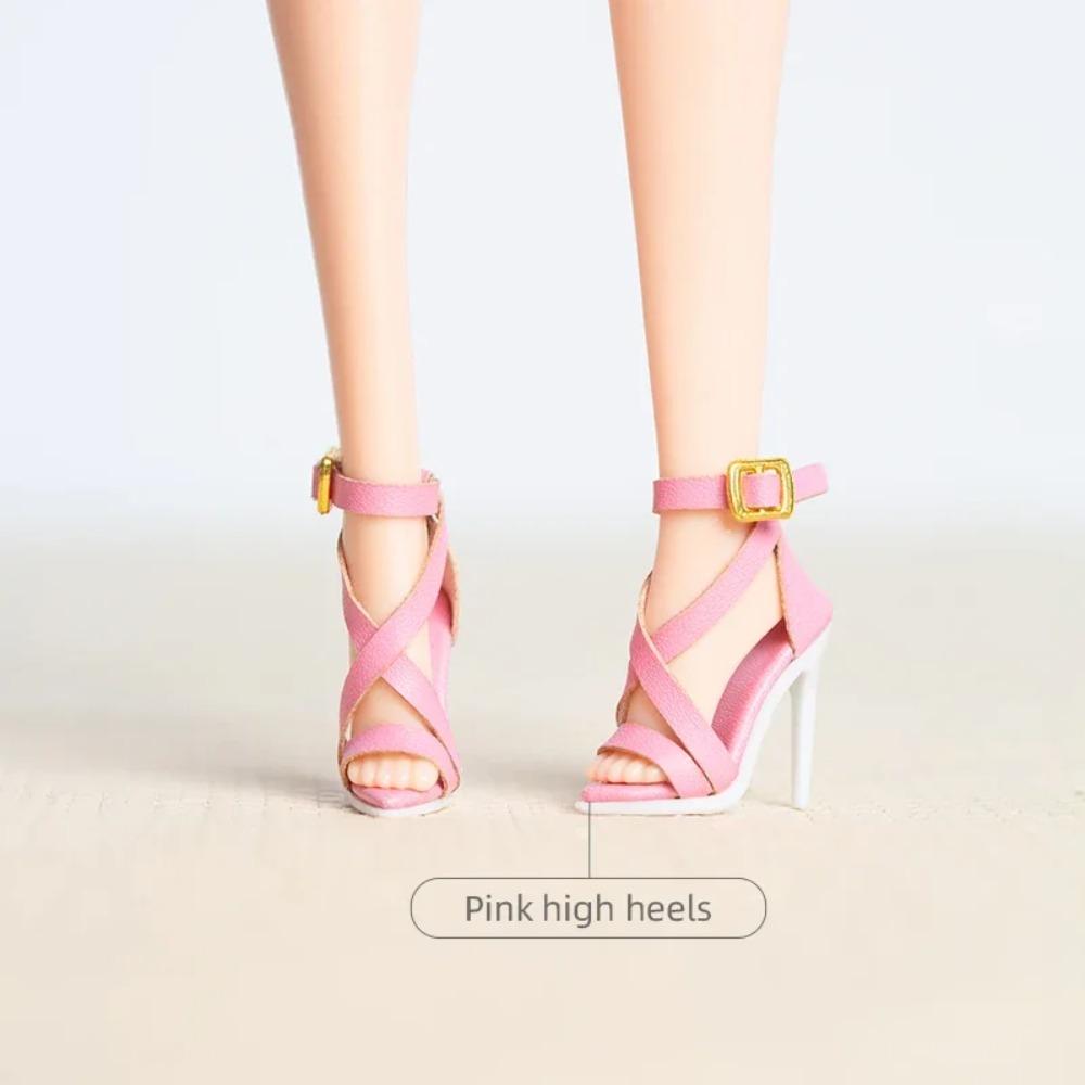 32cm Supermodel Doll High Heels Ankle Boot 1/6 BJD Shoes Accessories Wearable Princess Girl Doll Shoes DIY Toys Collector