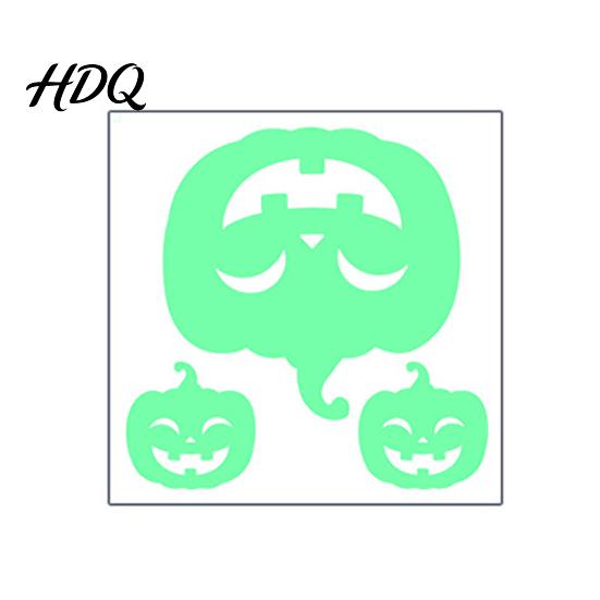 Self Adhesive Fluorescent Wall Art Halloween Glow In The Dark Stickers Luminous Ghost Hand And Bat Waterproof Secret Room Decor Decals Horror Theme