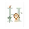 Jungle Animals Canvas Poster Lion Zebra Elephant Canvas Print Painting Decor Kids Bedroom Wall Art Print Pictures Nursery Decor