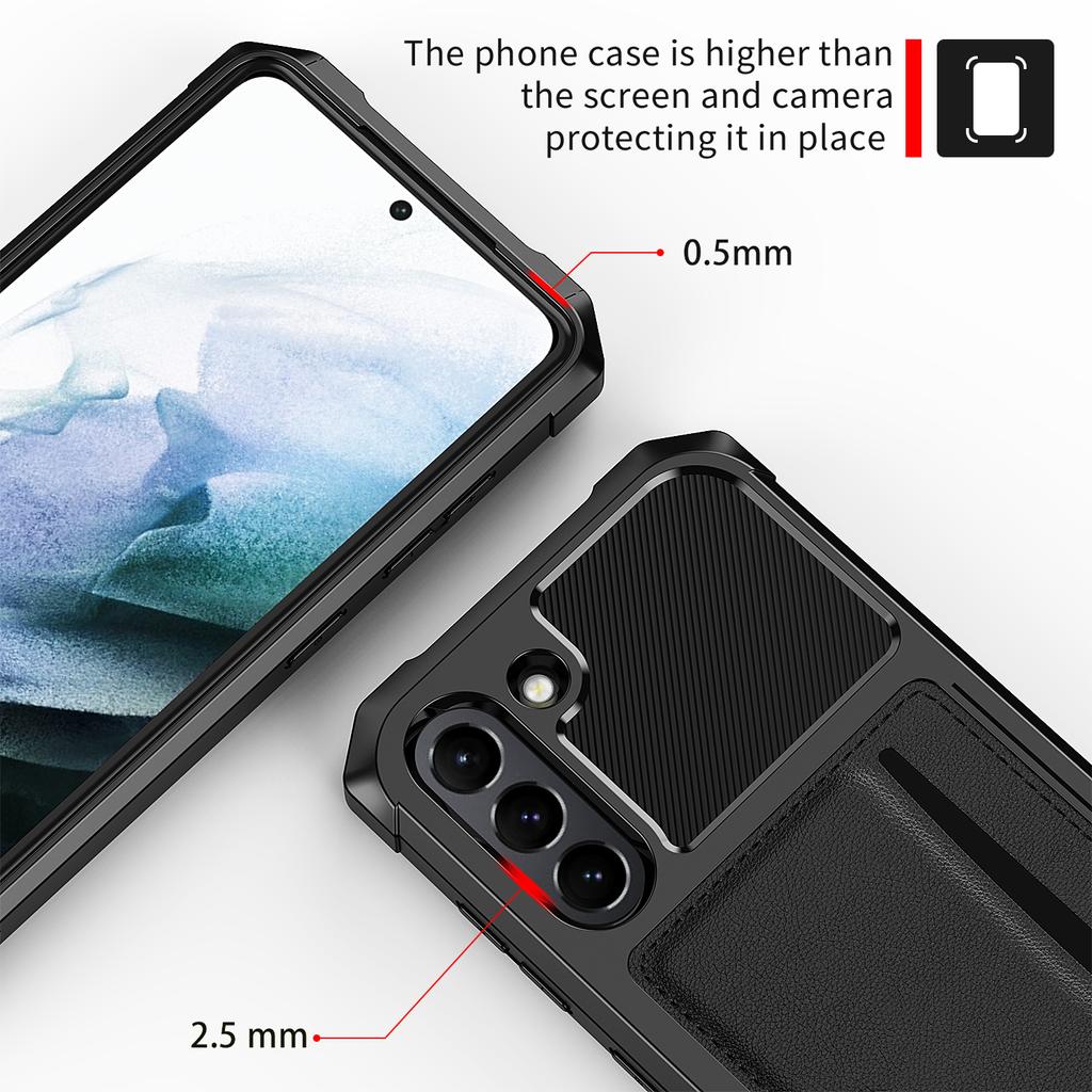 Nicht-Fingerabdruck-Leder-TPU-Hülle für Samsung Galaxy S21 Fe S22 S23 Ultra S20 Plus A52 A52s A72 5g A54 A14 A53 A73 A13 A33