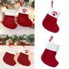 Christmas Socks Knitting Dog Paw Print Stocking Christmas Decoration For Home 2026 Xmas Tree Ornament Gift Navidad Natal 2026