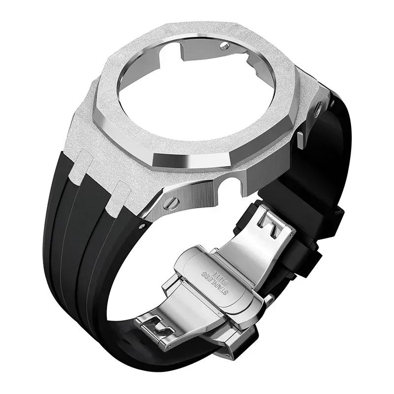 

Комплект мода Gen4 для Casioak GM2100 Металлический корпус из нержавеющей стали Резиновый ремешок Комплект для модификации Аксессуары Casioak GM-2100 С винтом GM-2100