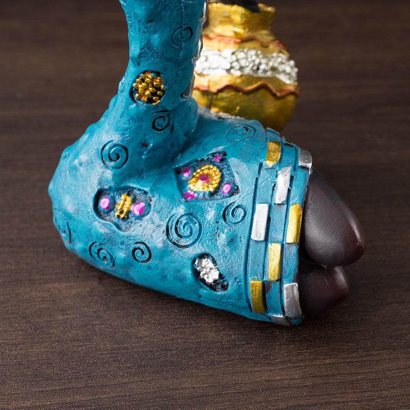 Resin Ethnic Style Ornaments African Women Sculptures People Figurines Office Desktop Living Room Home Decor Friend Gift