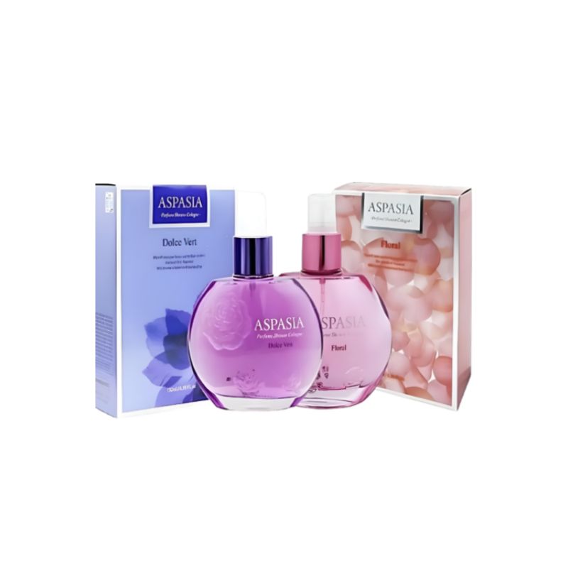 

Aspasia Perfume Shower Cologne Set (150ml x 2 Bottles) - Floral & Dolce Vert Dual Fragrance Pack