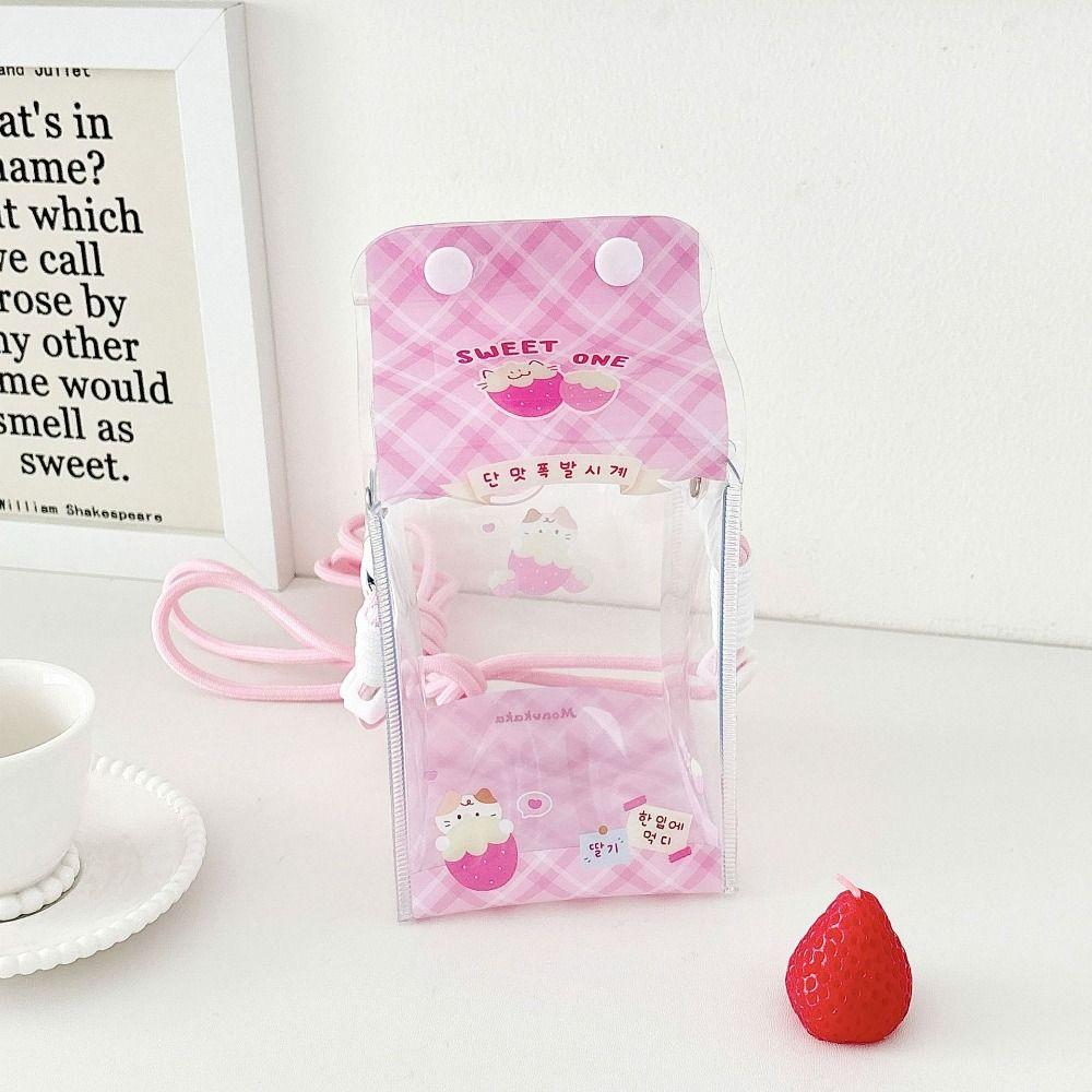 Transparent Doll Carrying Case With Lanyard Storage Bag Doll Doll Display Bag Bag Decoration