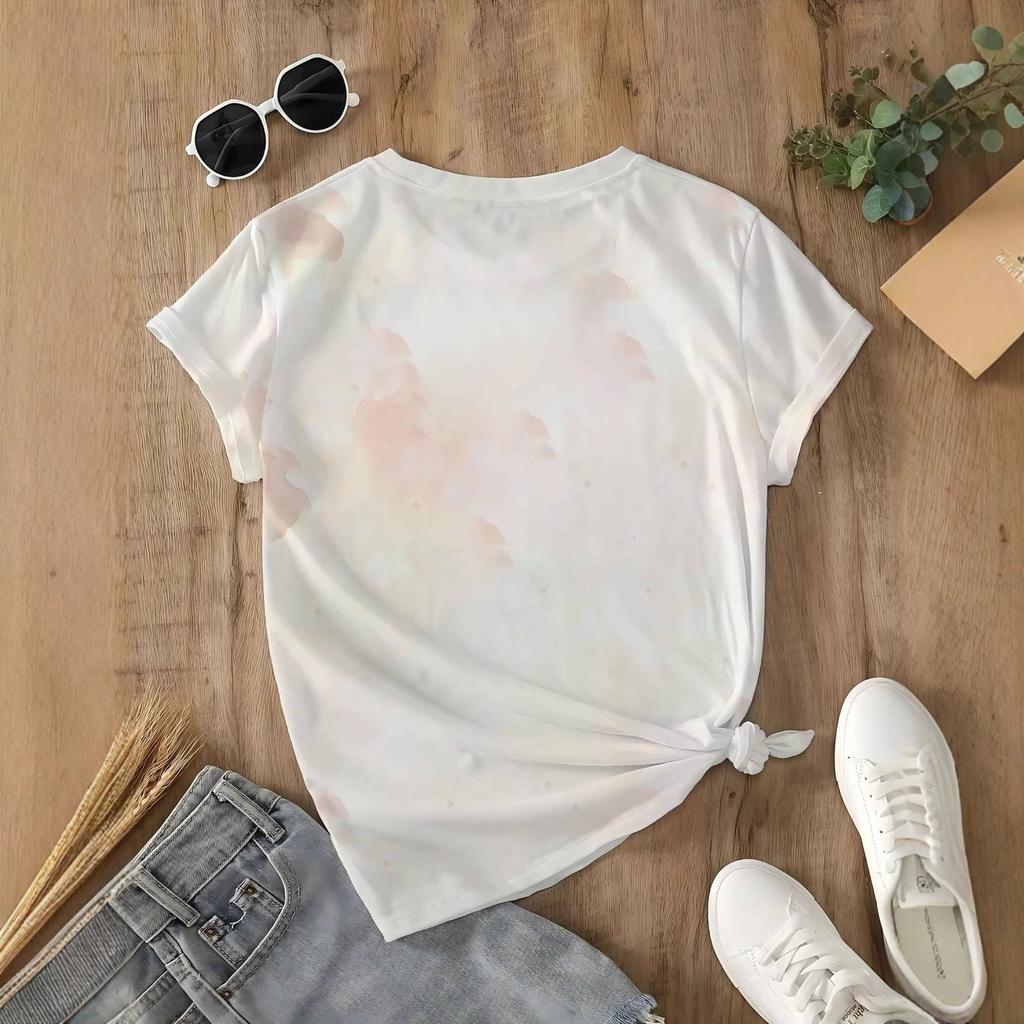 Top Short Sleeve T-Shirt Casual Fashion Summer Sports Top