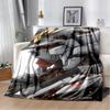HD Robot GUNDAM Cartoon Soft Flannel Blanket for Bed Bedroom Sofa Picnic,Throw Blanket for Cover Office Christmas Gift Kids