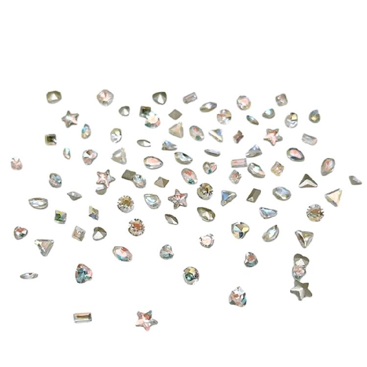 Nail Decoration Art Jewelry Glass Crystal Pendant Manicure Glitter Diamond Tips