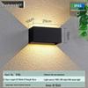 Waterproof LED Outdoor Wall Lamp for Stairs, Hallway, and Entrance - Rectangular Modern Design, Dimmable.