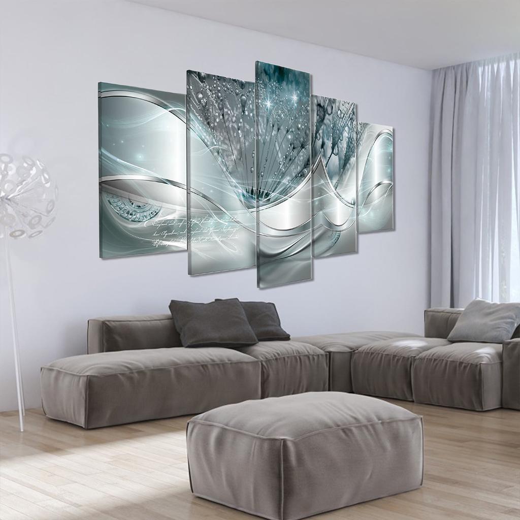 Sada 5 kusů nástěnných obrazů Moderní umělecká díla na stěnu Dekorace stěny Kreativní stříkané malby Malba na pozadí pohovky