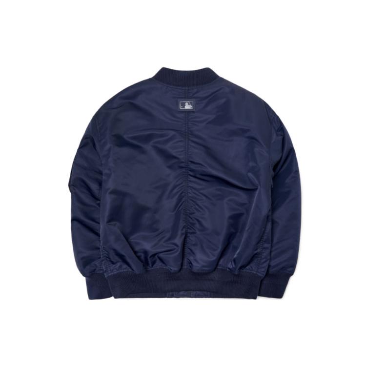 New MLB Puffer Jacket Winter Unisex Blue 3AJPB0321-50NYS