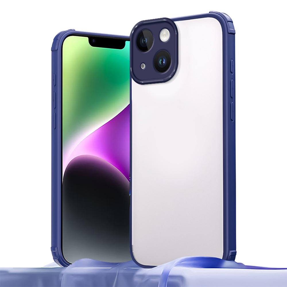 For iPhone 14 Case Reinforced Corner Shockproof TPU + Acrylic Phone Cover
