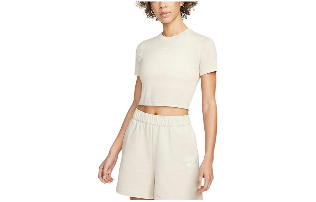 Nike Sportswear Essentials Crop Top Women s Dune White DD1329-126 S