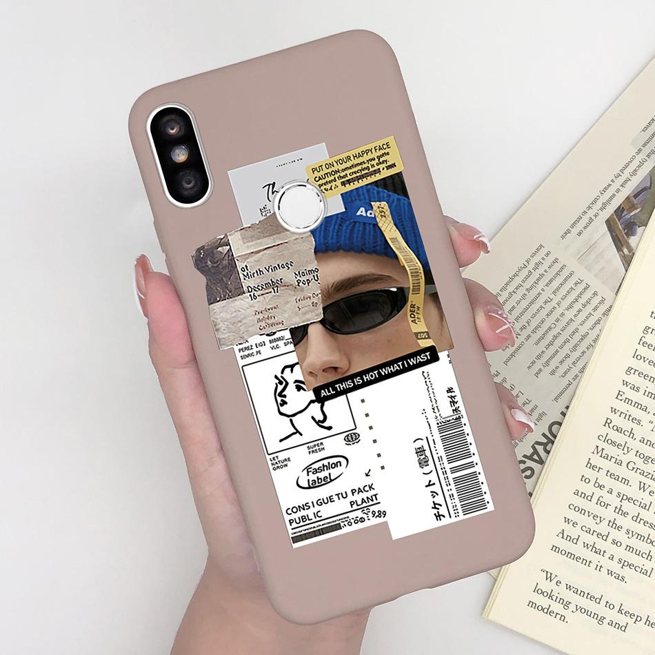 Case For Xiaomi Redmi S2 Y2 Cover Soft Matte Cute Pattern Silicone TPU Phone Case for Xiaomi RedmiS2 S 2 Y 2 Cases Back Cover