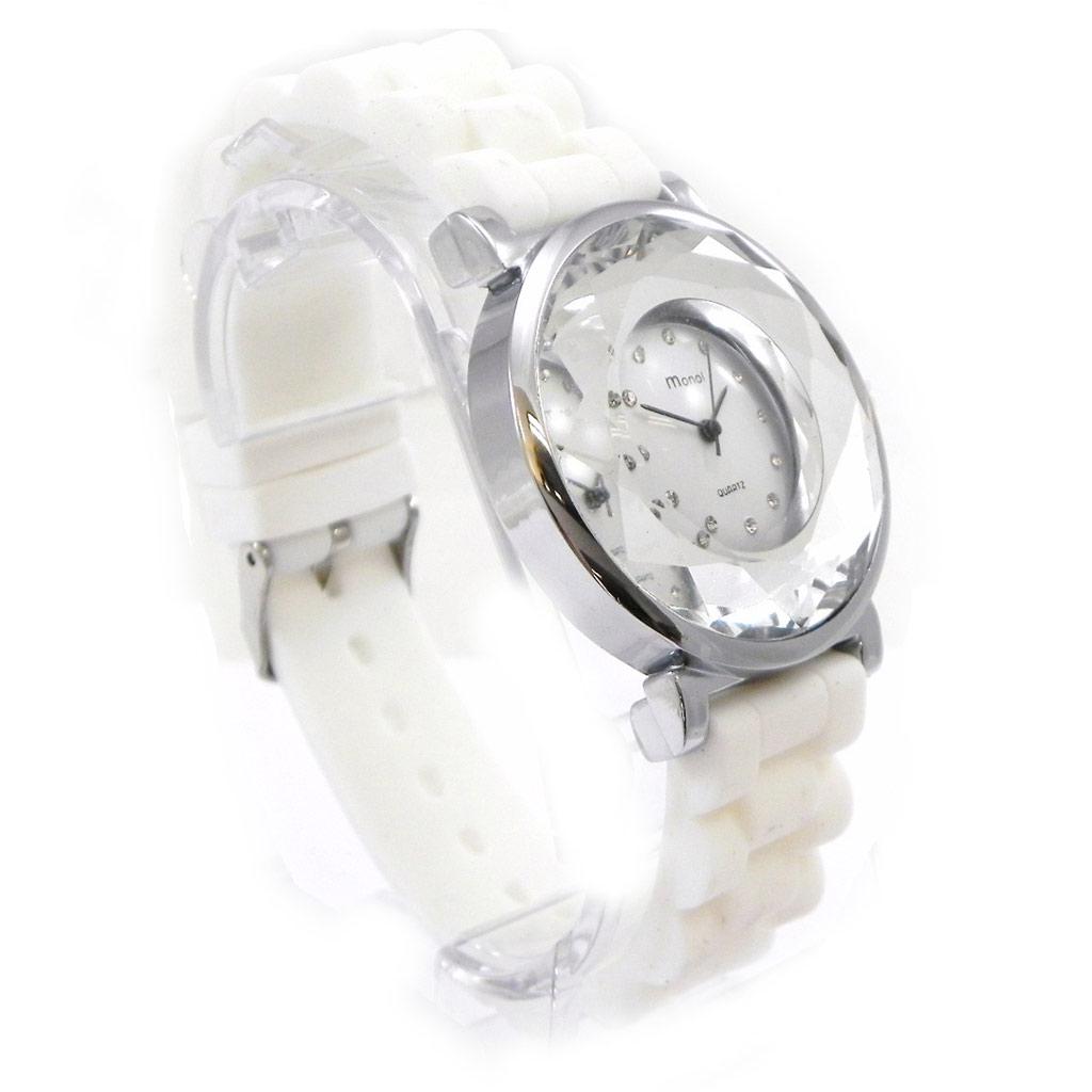 Les Trésors De Lily [I2739] - Montre Design 'Absolu' blanc