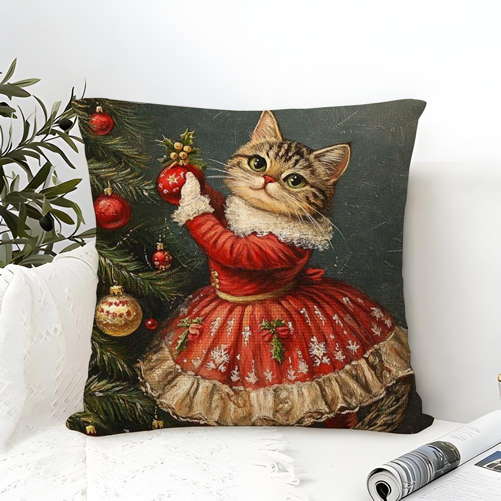 Cartoon Children'S Illustrations Religious Prints Pillow Case Linen Pillow Case Sofa Home Decor Cushion Cover Cushion Cove