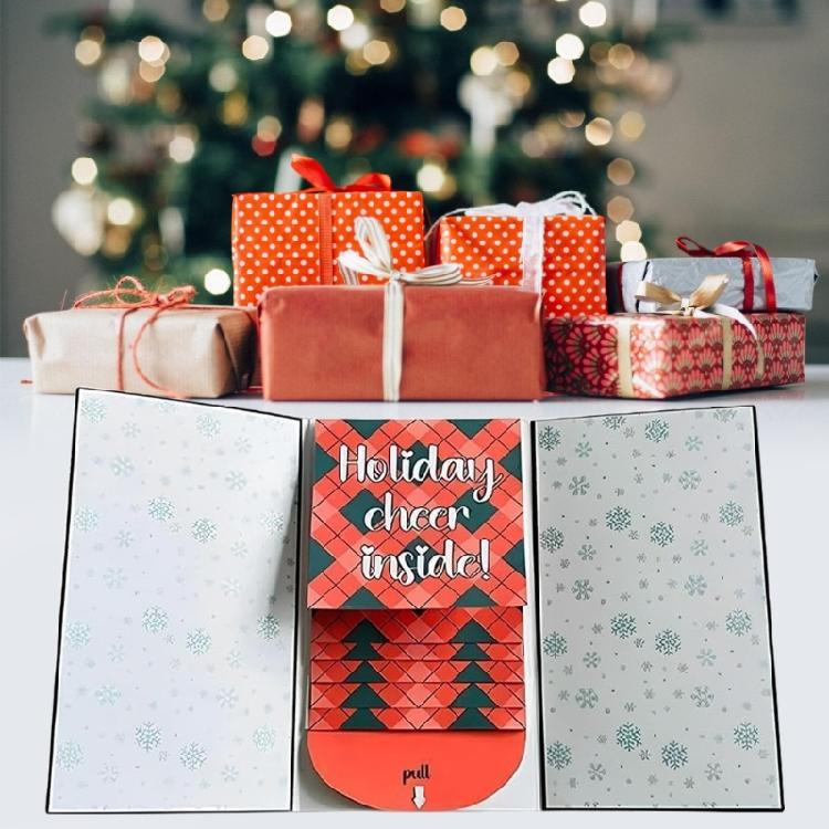 Handcrafted Waterfall Card Holders For Holiday Gifting Custom Cover Family Friend Collaboration Festival Parties Favors