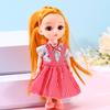 Color Light Doll Xiao Mengmeng Princess Suit Girl Dress-up 13-joint 6-inch Doll Play House Toy