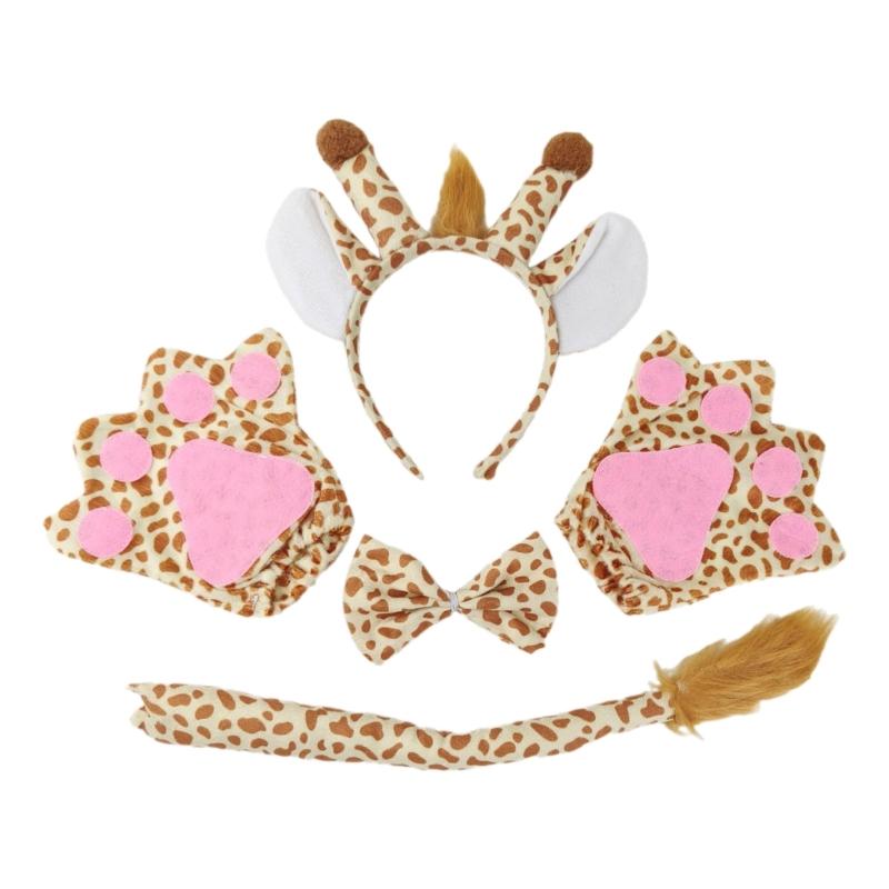 Halloween Giraffe Dress Up Kits Animal Costume for Kid Birthday Halloween