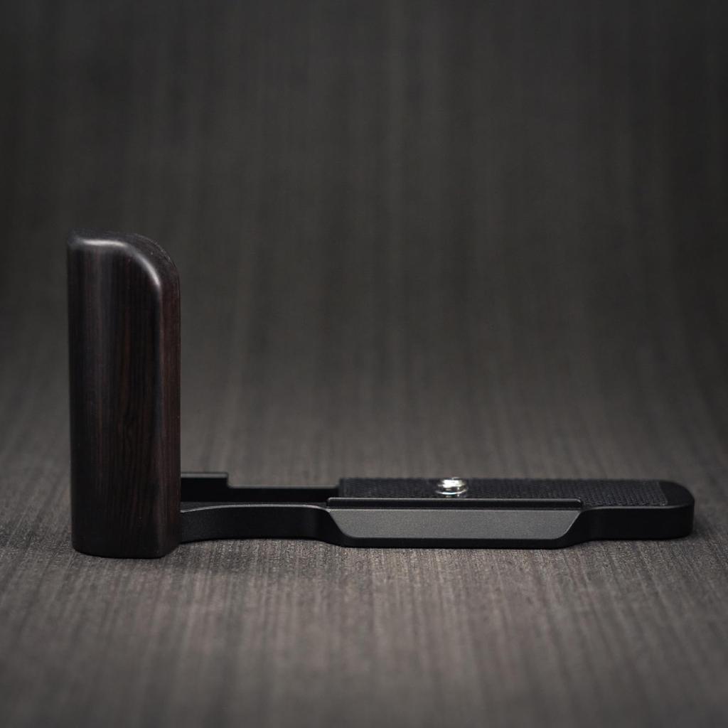 Iborrys Premium Solid Wood Camera Compatible with Olympus PEN with Dedicated Quick Release Plate and Premium Retro Natural Wood Handle Ebony Grip,