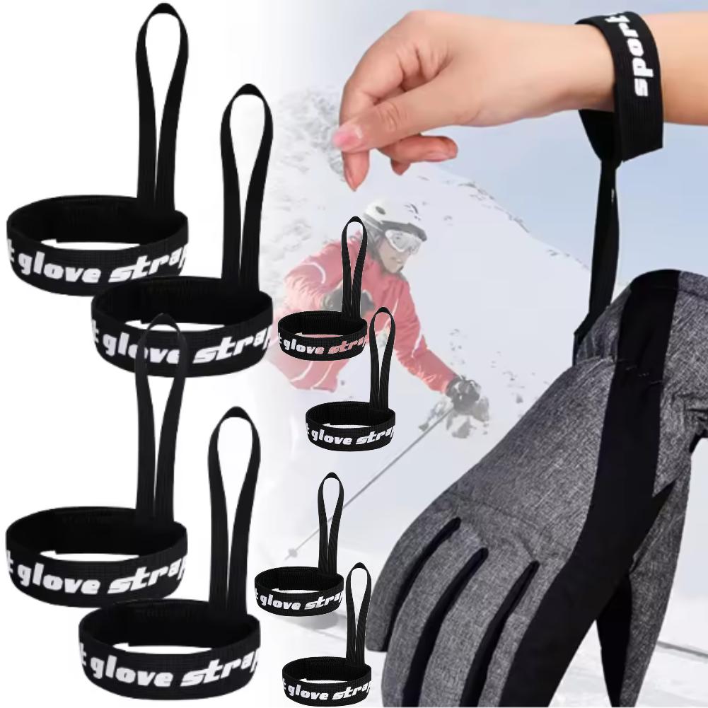 4/8Pcs Elastic Wrist Straps for Ski and Snowboard Gloves Adjustable Ski Glove Lead for Men Women Sport Skiing Glove Safety Strap