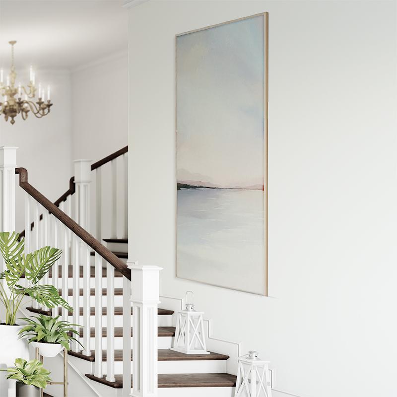 Modern Abstract Lake Scenery Canvas Painting Colorful Wall Art Nordic Poster Print Landscape Picture Living Room Decoration