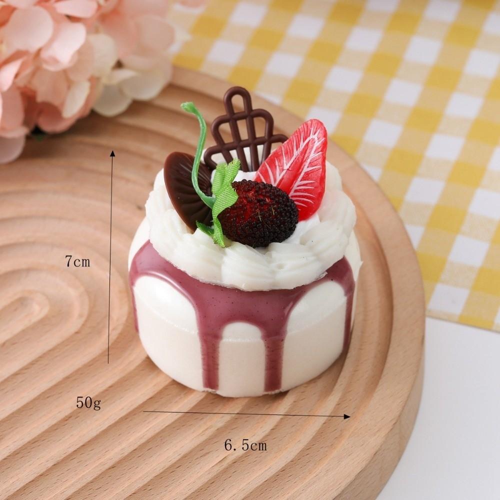 Soft Cake Squeeze Toy Cartoon Refrigerator Magnets New Mochi Squish Foam Toy For Stress Relief
