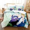 Tiger & Bunny Bedding Set Cartoon Anime Three-piece Set Adult Kid Bedroom Duvetcover Sets 3D Kawaii Cartoon Bed Sheets