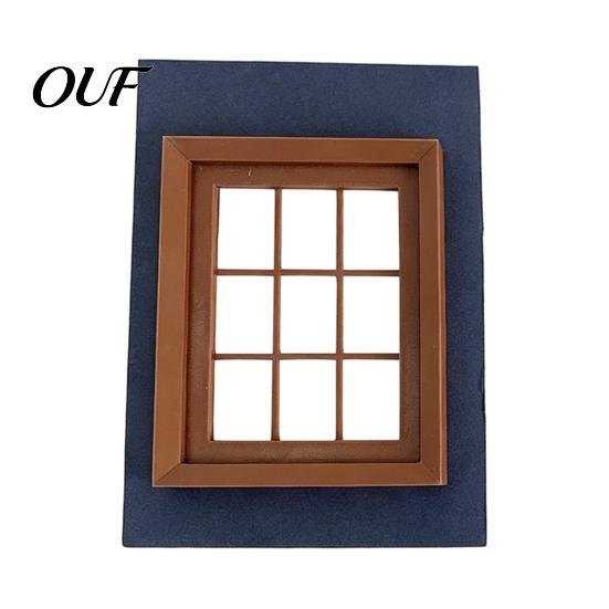 Realistic Window Views View Photography Prop, Paned Helper, Foldable Background Paper Frame Prop for Outdoor Pictures Travel Vacation Product Setup